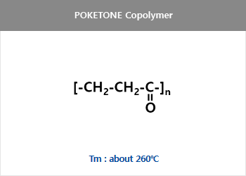 Copolymer : Super Fiber (by Wet spinning) = {-CH₂-CH₂-C}n =Tm : about 260℃, Mn : 200,000 over